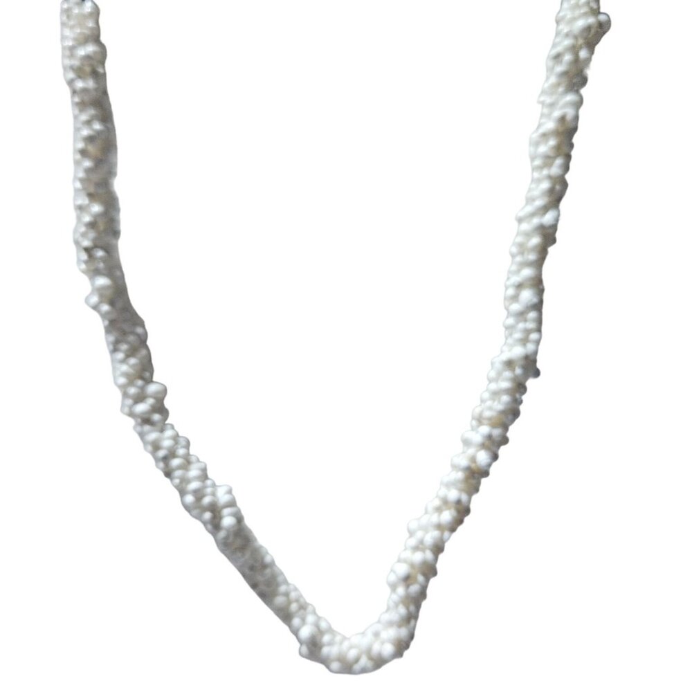 Beach Core White Shell Beads Chunky Necklace Summer Boho Fashion Jewelry Women
